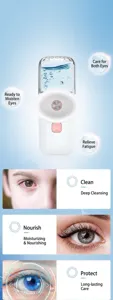Detailed view of the portable SL803 eye atomizer for soothing hydration and relief
