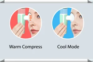 Dual-mode eye moisturizer: comparison of hot compress and room temperature settings.