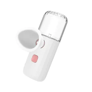 Portable nano eye steamer for hydration and dry eye relief in white finish