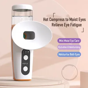 Eye Massager Silicone Steam Atomization Hot Compress Rechargeable Eye Steamer Contrast Color Treatment Beauty Tool For Unisex