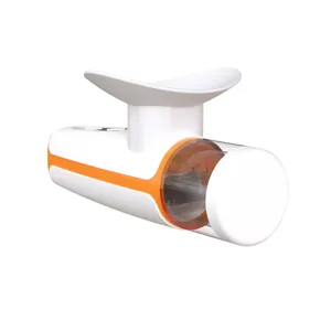 Portable thermal eye steamer atomizer with ergonomic eye cup and sleek orange accents.
