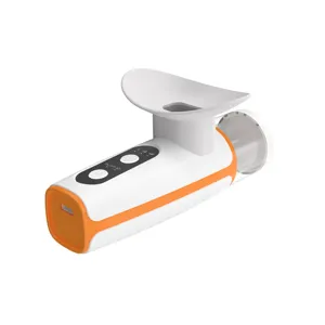 Detailed close-up view of the portable white and orange eye mist sprayer nebulizer device