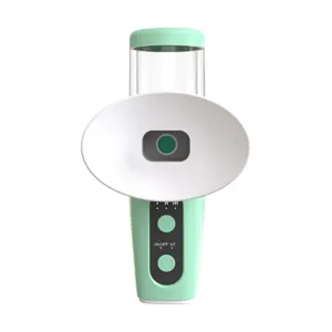 Professional mint green thermal eye mist massager device for eye relief and hydration