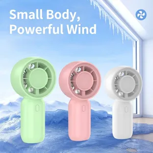 Tragbarer Mini-USB-Handventilator in verschiedenen Farben für Reisen und Bürokühlung.