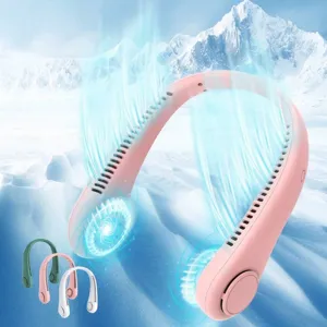 Tragbarer blattloser Nackenventilator mit USB-Akku für die sommerliche Abkühlung