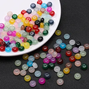 Kleurrijke glazen abacus kralen voor DIY sieraden maken, handgemaakte armbanden en kettingen.