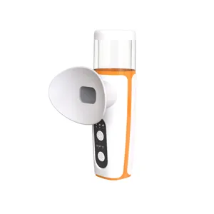 Portable heated eye steamer for relieving dry eyes and fatigue with nebulization