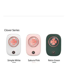 Ventilateur de taille SL602 en trois couleurs : blanc, rose cerise et vert rétro avec écran LED