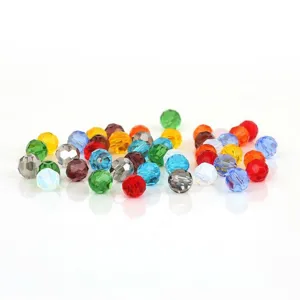 6mm Facettierte Glas Kristall Perlen Für DIY Schmuckherstellung Bunte Zwischenperlen Für Armband Halskette Handgefertigte Materialien