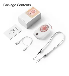 Contenu de l'emballage pour ventilateur portable SL602 avec câble USB et lanière.