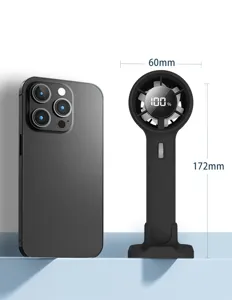 Size comparison of SL612 portable handheld mini fan with dimensions 60mm by 172mm