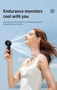 Portable handheld mini USB fan with high-density lithium battery for all-day cooling