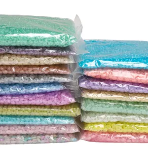 3x6mm colorful glass abacus beads in transparent bags for DIY handmade jewelry crafting