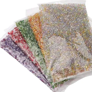Perles de rocaille en verre coloré de 4 mm pour la fabrication de bijoux DIY créatifs
