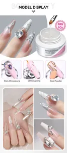 Gel de colle pour strass BORN PRETTY pour sculpture 3D et affichage de nail art