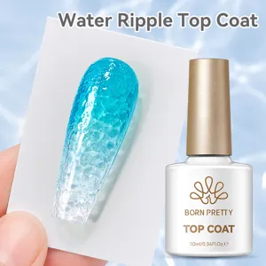 Top Coat Effet Ondulation BORN PRETTY 10ml gel de coiffage sans essuyage été.
