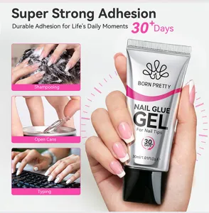 Vue détaillée du gel de colle à ongles Born Pretty 30ml pour une pose de capsules durable