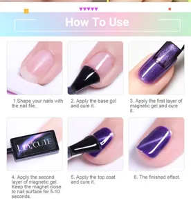 Tutorial paso a paso para el esmalte de gel magnético ojo de gato LILY'CUTE