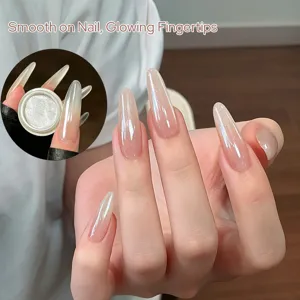 Gel de extensión de uñas 3 en 1 BORN PRETTY con brillo fino y acabado perlado