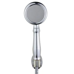 Professional high-pressure handheld shower head with polished chrome finish for bathroom