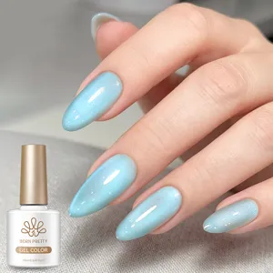 BORN PRETTY Sayram Lake Ijsblauw Magnetisch Kattenoog Gel Nagellack Glinstering Sparkle UV LED Soak Off Gel Voor Nail Art Vrouwen
