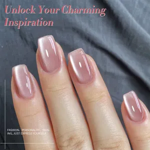 BORN PRETTY droge roos magnetische kattenoog gel nagellak voor prachtige glanzende nagels