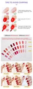 Born Pretty 5D candy nail gel consejos de aplicación y tabla de colores de capas
