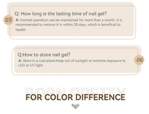 FAQ sur la durée de vie et le stockage du gel d'extension d'ongles BORN PRETTY