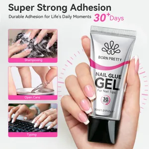 Gel de colle à ongles BORN PRETTY 30ml pour capsules avec adhésion durable de 30 jours
