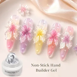 Gel de construction BORN PRETTY 15ml non collant pour extensions et nail art 3D