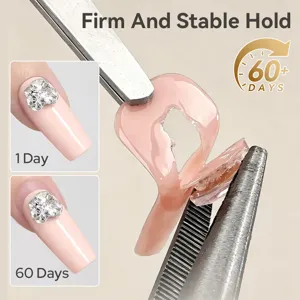 BORN PRETTY jelly strass lijm voor nail art, stevige grip tot 60 dagen houdbaarheid