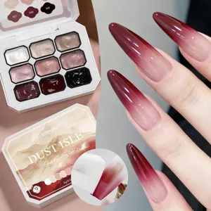 BORN PRETTY 9-color solid nail patting gel palette for gradient art and DIY designs
