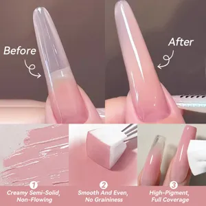 Born Pretty creamy semi-solid nail pudding gel with high-pigment smooth coverage