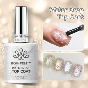 Top Coat Goccia d'Acqua Per Nail Art Estiva Frutta Chiara 3D Smalto Gel Soak Off UV LED Kit Essenziale Per Manicure