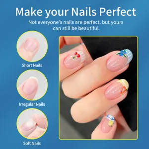 Comparison of KOSKOE ultra-thin seamless nail tips on short, irregular and soft nails.