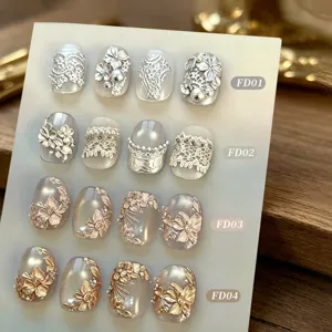 BORN PRETTY 3D Metall-Prägegel für professionelle geschnitzte Nagelkunst-Designs