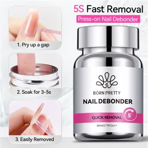 BORN PRETTY Professional Nail Glue Remover Fast Adhesive Debonder Sponge Immersion Bottle For Press-On Nails Manicure Tool