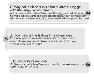 Detailed instruction for storage and usage of 5-in-1 water ripple gel nail polish