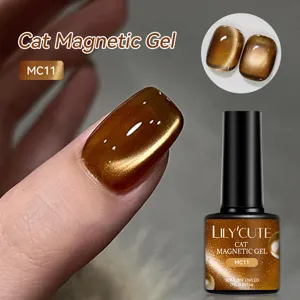 LILY'CUTE cat eye magnetische nagelgel nagellak MC11 met glanzende metallic finish