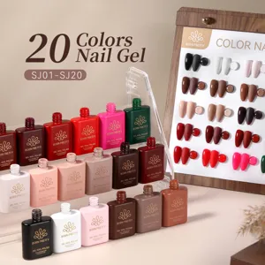 Coffret professionnel de vernis à ongles gel BORN PRETTY 20 couleurs avec présentoir UV LED