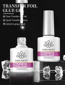 Gel de colle de transfert professionnel BORN PRETTY pour la décoration d'ongles.