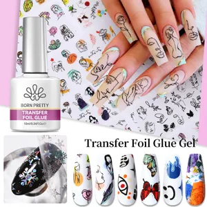 Gel de colle pour transfert de feuilles BORN PRETTY pour autocollants d'ongles ciel étoilé