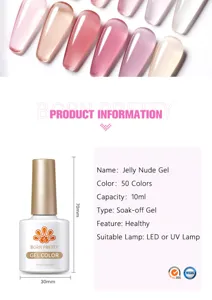 Specifiche dettagliate del prodotto e dimensioni per BORN PRETTY 10ml Jelly Nude Gel smalto