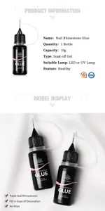 BORN PRETTY nagel strass lijm voor het vullen van gaten met precisie naald tip fles
