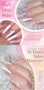 Makrodetail von Born Pretty White Moonlight Cat Eye Gel Nagellack Salon Maniküre
