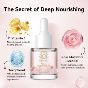 BORN PRETTY nail cuticle oil with dried flowers for deep nourishing and repair