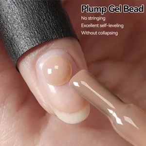Gedetailleerd overzicht van 8-in-1 zelfnivellerende functionele nagelgel op nagel