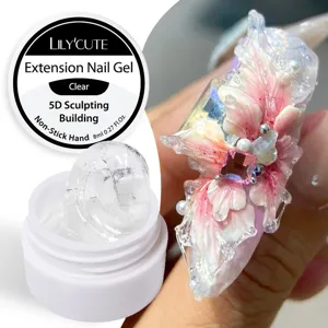 LILY'CUTE 8ml klares 5D Sculpting Building Nagelverlängerungsgel mit Anti-Haft-Formel