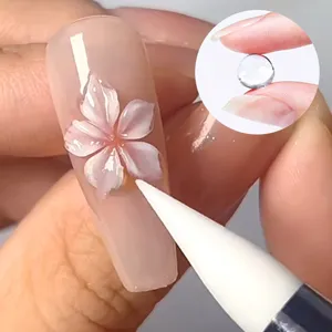 Festes Nagelmodellage-Gel für 3D-Blumenschnitzereien und Verlängerungen