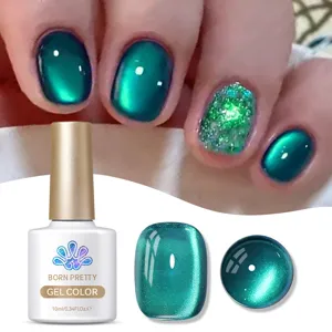 Born Pretty Magnet-Gel-Nagellack in Petrolblau mit Schimmereffekt 10ml Flasche